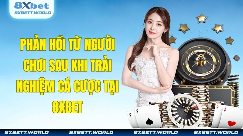 Phản hồi từ người chơi sau khi trải nghiệm cá cược tại 8XBET