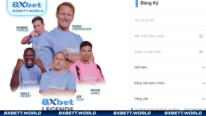 Cách đăng ký tài khoản 8xbet đơn giản và nhanh chóng