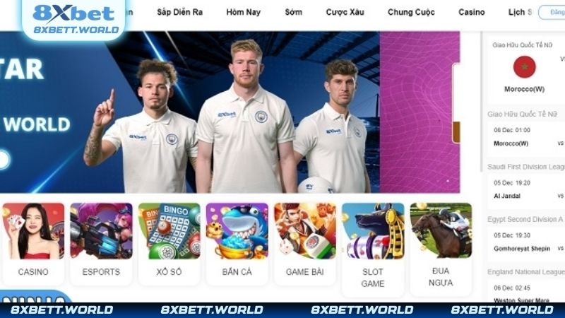 Những đối tác uy tín đứng sau sảnh thể thao 8XBET